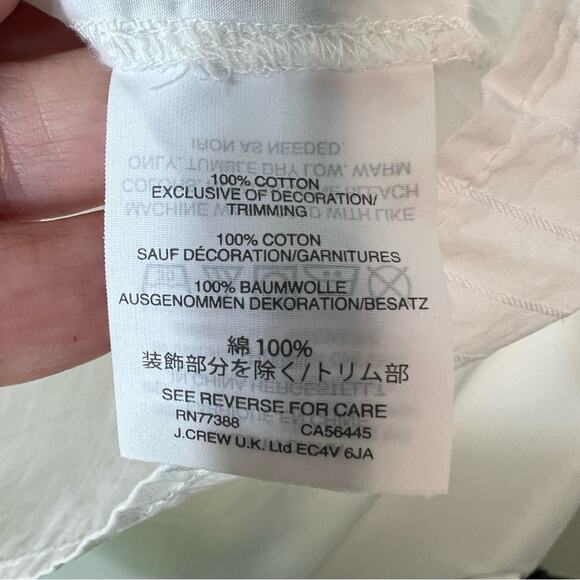 Madewell Embroidered Bohemian Floral Short Sleeve Embroidered Blouse Size Small - Picture 7 of 7